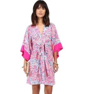 Lilly Pulitzer Pink and Blue Mini Dress